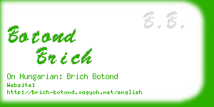 botond brich business card